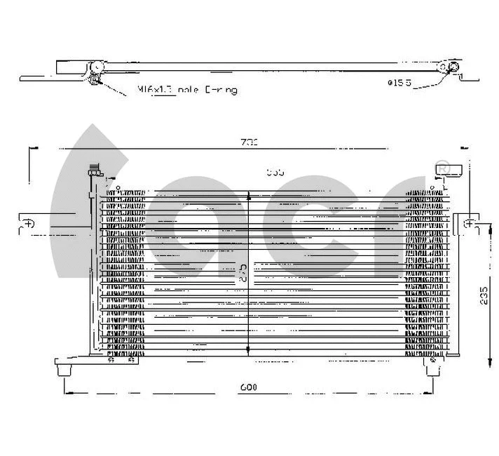 Condenseur, climatisation ACR 300347