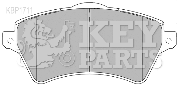 Kit de plaquettes de frein, frein à disque KEY PARTS KBP1711
