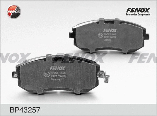 Kit de plaquettes de frein, frein à disque FENOX BP43257