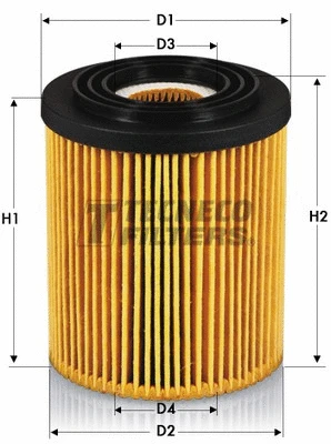 Filtre à huile TECNECO FILTERS OL0236E