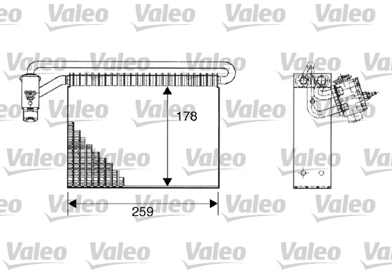 Évaporateur climatisation VALEO 817511