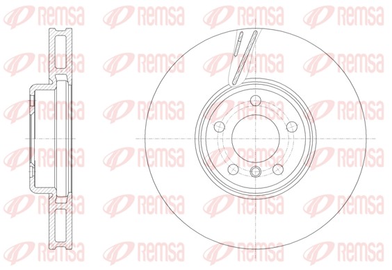 Disque de frein REMSA 61552.10