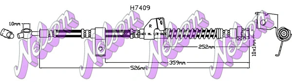 Flexible de frein BROVEX-NELSON H7409