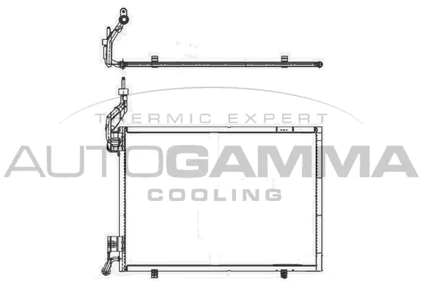 Condenseur, climatisation AUTOGAMMA 105524