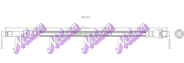 Flexible de frein KAWE H6151