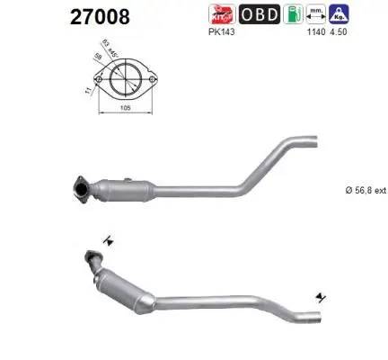 Catalyseur AS 27008
