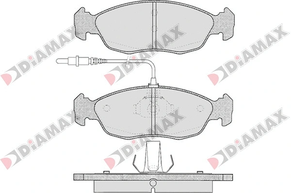 Kit de plaquettes de frein, frein à disque DIAMAX N09023