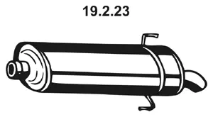 Silencieux arrière EBERSPÄCHER 19.2.23