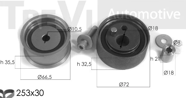 Kit de courroie crantée TREVI AUTOMOTIVE KD1326