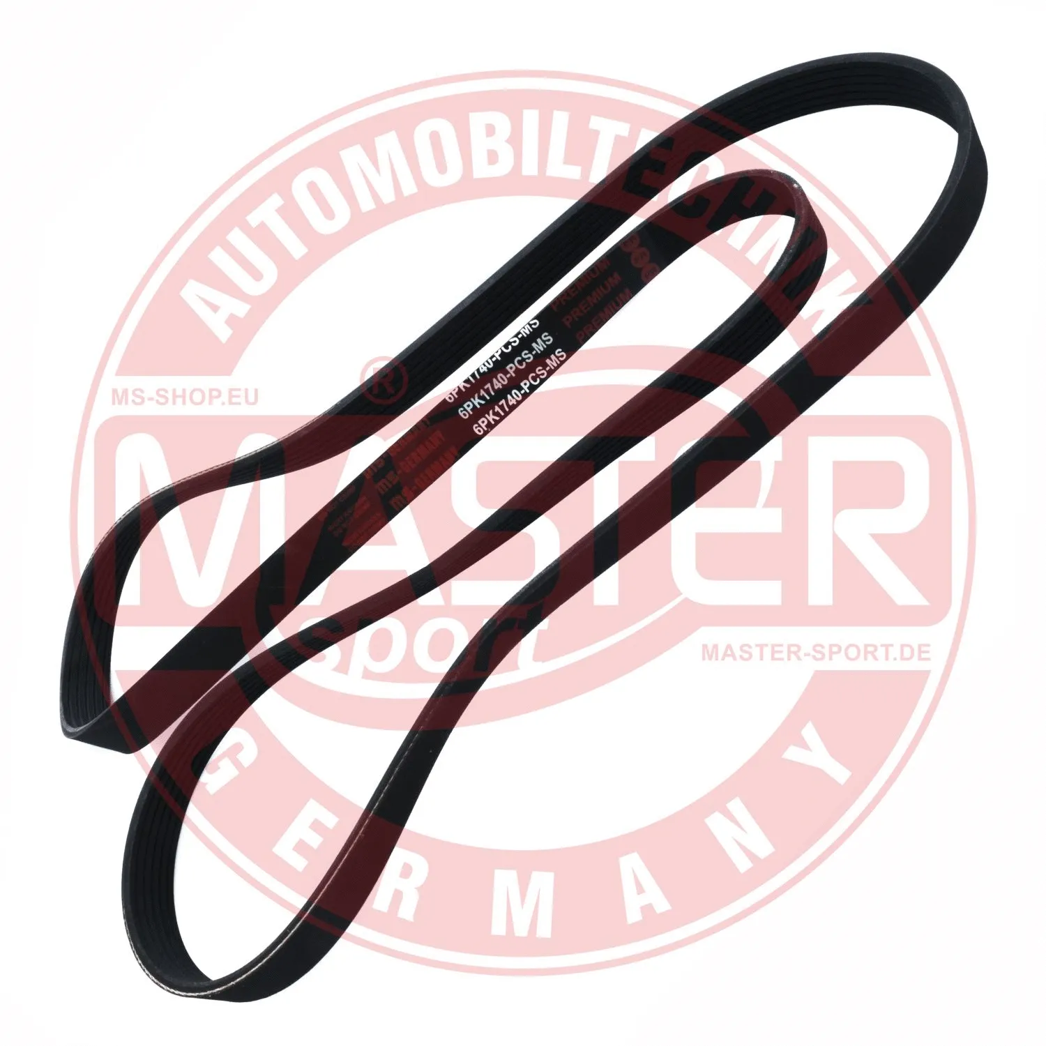 Courroie trapézoïdale à nervures MASTER-SPORT GERMANY 6PK1740-PCS-MS
