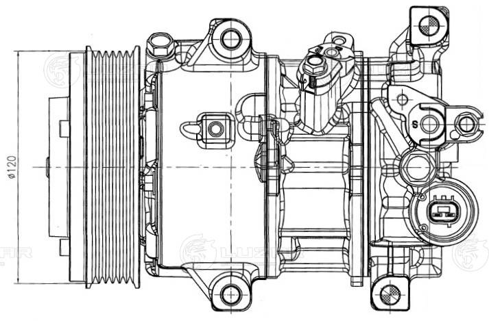 Compresseur, climatisation LUZAR LCAC 1916