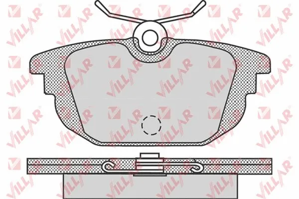Kit de plaquettes de frein, frein à disque VILLAR 626.0736