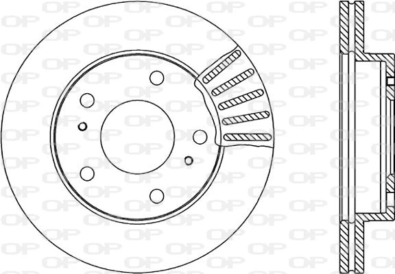 Disque de frein OPEN PARTS BDA1801.20