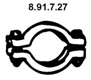 Pièce de serrage, échappement EBERSPÄCHER 8.91.7.27