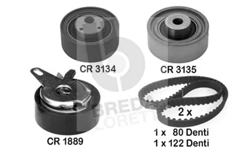 Kit de courroie crantée BREDA LORETT KCD0008