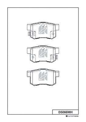Kit de plaquettes de frein, frein à disque MK Kashiyama D5066MH
