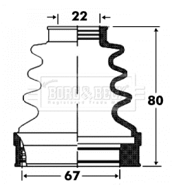 Jeu de joints-soufflets, arbre de commande BORG & BECK BCB2870