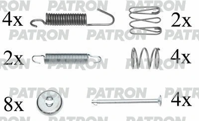 Kit d'accessoires, mâchoires de frein de stationnement PATRON PSRK0059