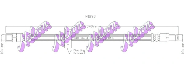 Flexible de frein KAWE H1283