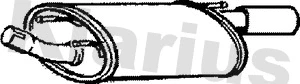 Silencieux arrière KLARIUS 220669