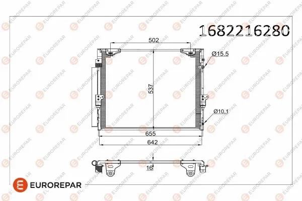 Condenseur, climatisation EUROREPAR 1682216280