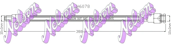 Flexible de frein KAWE H6078