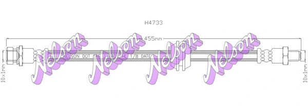 Flexible de frein KAWE H4733