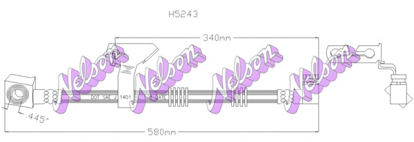 Flexible de frein KAWE H5243