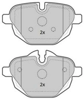 Kit de plaquettes de frein, frein à disque FREMAX FBP-1854