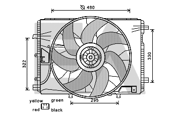 Ventilateur, refroidissement du moteur EACLIMA 33V50017