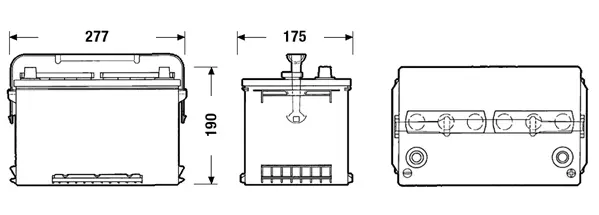 Batterie de démarrage TUDOR TA680