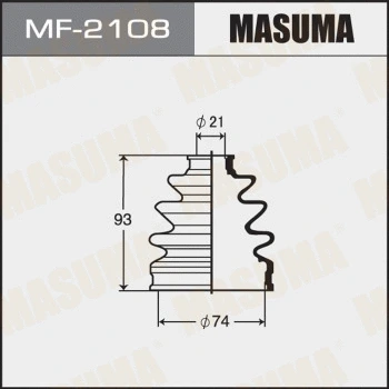Jeu de joints-soufflets, arbre de commande MASUMA MF-2108