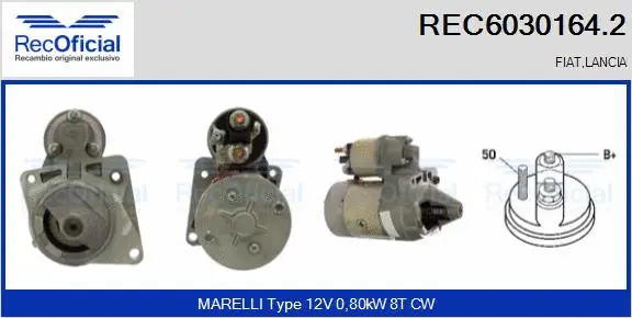 Démarreur RECOFICIAL REC6030164.2