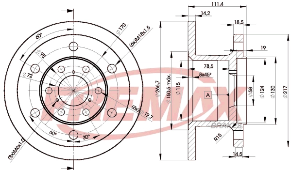 Disque de frein FREMAX BD-3907