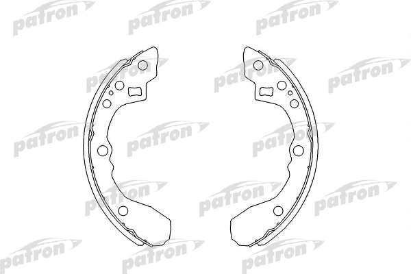 Jeu de mâchoires de frein PATRON PSP210