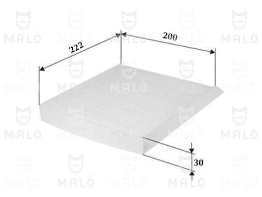 Filtre, air de l'habitacle AKRON-MALÒ 1531331