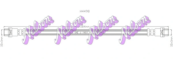 Flexible de frein KAWE H4498