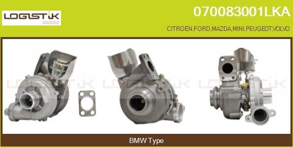Turbocompresseur, suralimentation LGK 070083001LKA