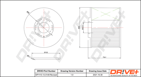 Filtre à carburant Dr!ve+ DP1110.13.0149