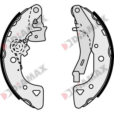Jeu de mâchoires de frein DIAMAX N01101