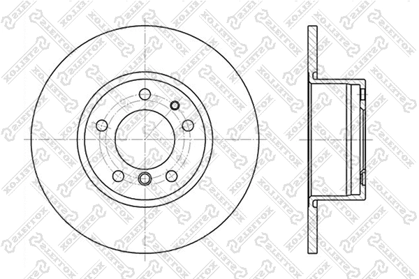 Disque de frein STELLOX 6020-1518-SX