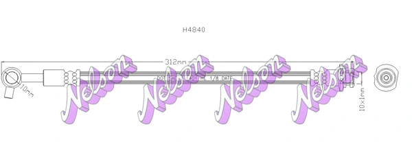 Flexible de frein KAWE H4840