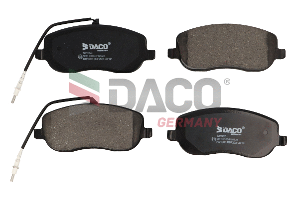 Kit de plaquettes de frein, frein à disque DACO Germany 321952