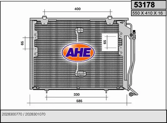 Condenseur, climatisation AHE 53178