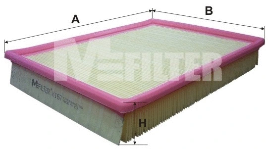Filtre à air MFILTER K 167