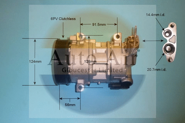 Compresseur, climatisation AUTO AIR GLOUCESTER 14-9638P