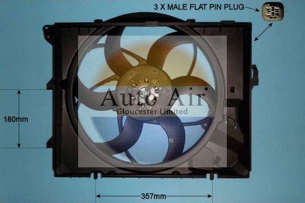 Moteur électrique, ventilateur pour radiateurs AUTO AIR GLOUCESTER 05-1044
