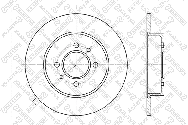 Disque de frein STELLOX 6020-3914-SX