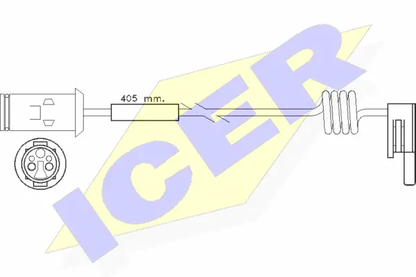 Contact d'avertissement, usure des plaquettes de frein ICER 610236 E C
