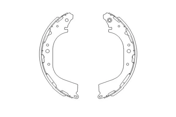 Jeu de mâchoires de frein KAVO PARTS KBS-7411